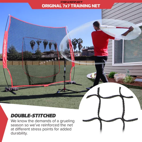 Power Net 7x7 Baseball Hitting Net - Image 4