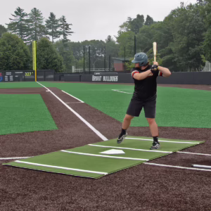 12' x 6' Baseball Batting Mat Pro w/Inlaid Plate